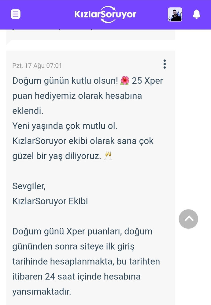 Doğum günüm kutlu olsun mu?