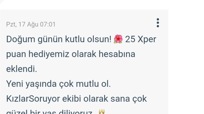 Doğum günüm kutlu olsun mu?