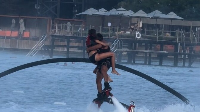 Eşinizin veya sevgilinizin flyboard spin hareketi yapması sizi kıskandırır mı?