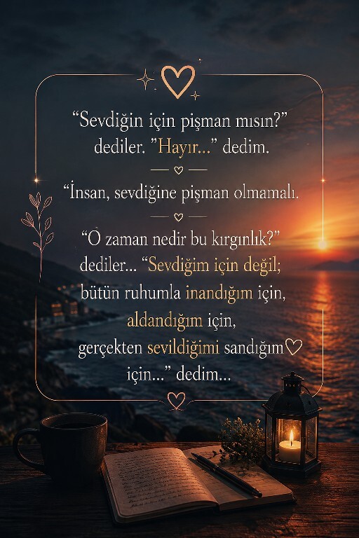 İyi geceler iyi uykular 🥰 sevdiğinize pişman oldunuz mu?