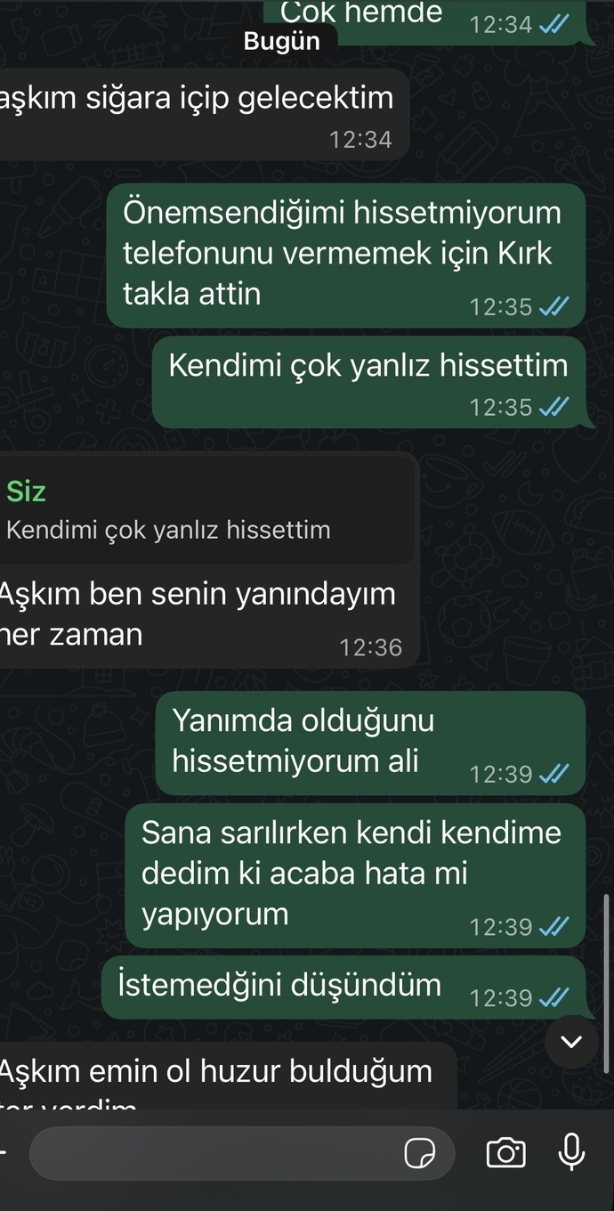 Emin olamıyorum ondan ne yapabilirim?