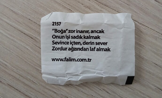 Şimdi bu ne demek istedi bana?