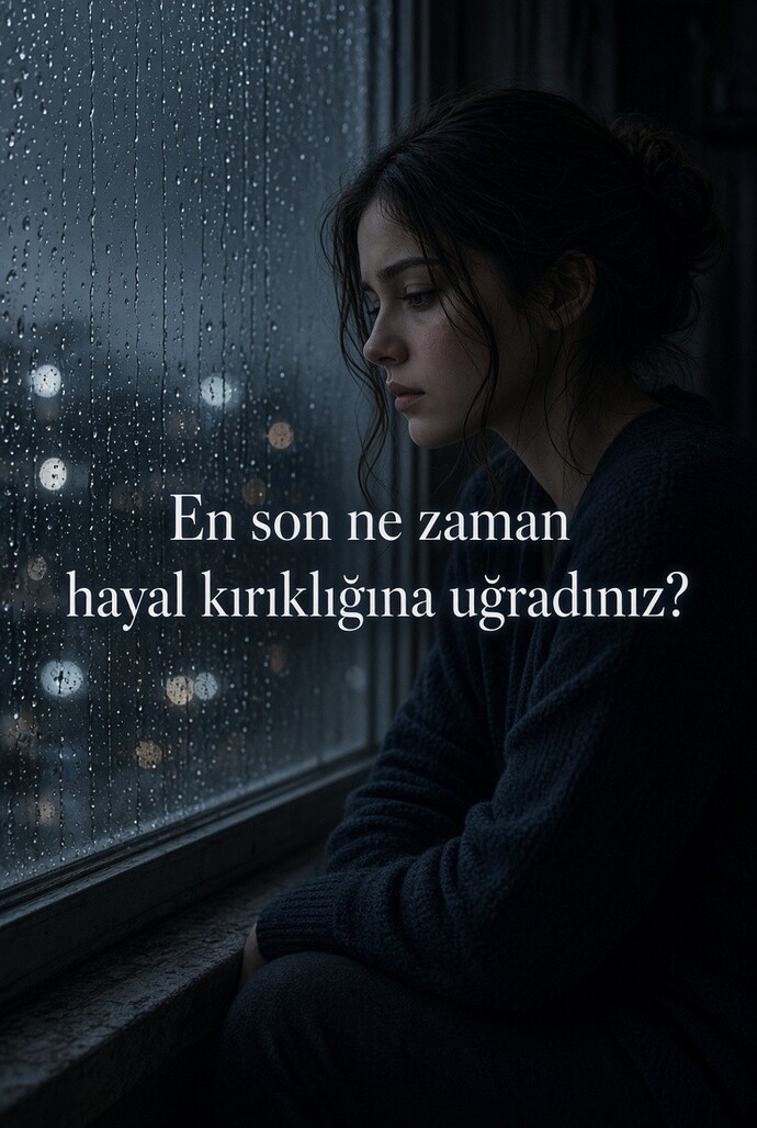 En son ne zaman ciddi anlamda hayal kırıklığına uğradınız ve nasıl başa çıktınız?