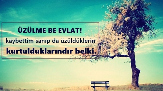 Kendi kendinizi teselli eder misiniz?