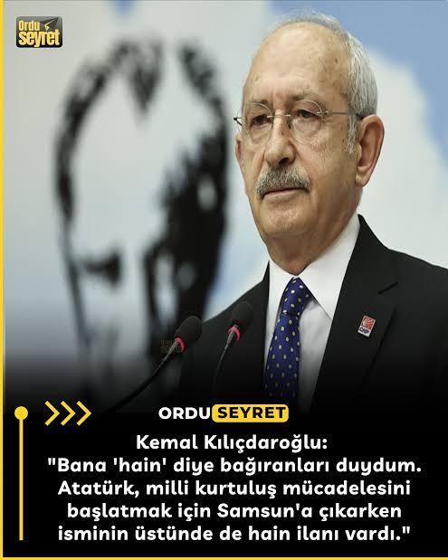 Atatürkün izinden giderken söylenecek söz mü?