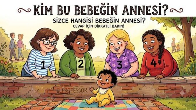 Resimdekilerden hangisi bu bebeğin annesi?
