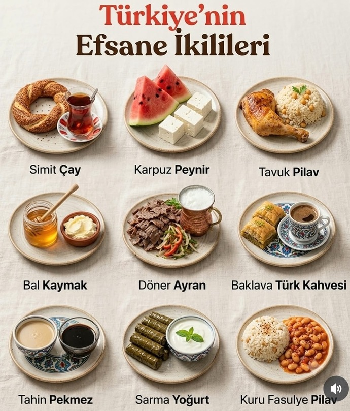 Türkiyenin efsane lezzet çiftlerinden hangisi favorin?