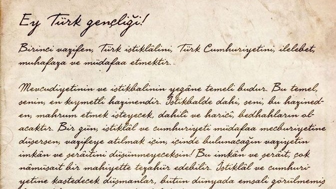 Gençliğe Hitabe’nin günümüzde hâlâ geçerli olduğunu düşünüyor musunuz?