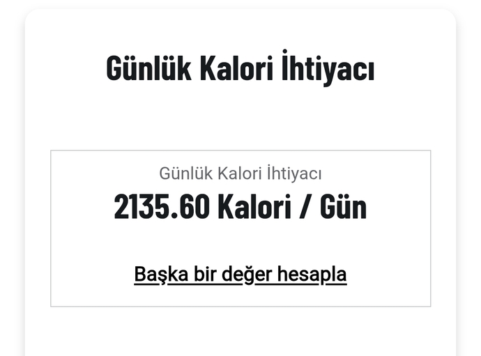 Günlük kaç kalori almanız gerekiyor?