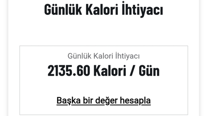 Günlük kaç kalori almanız gerekiyor?