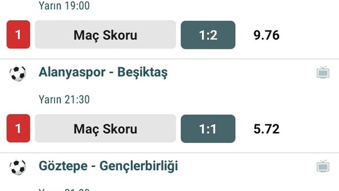 Gelecekten Geliyorum skorlar bu şekilde Olacak bakar mısınız?