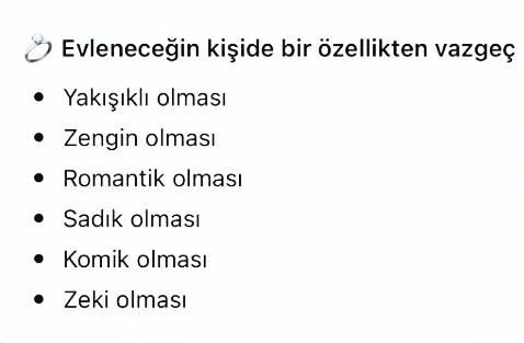 Evleneceğini kişide iki özellikten vazgeçicek olsanız hangisi olur bu?