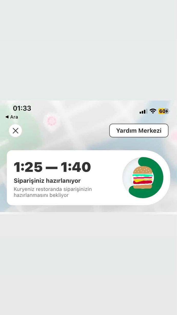 En son ne siparişi verdiniz?
