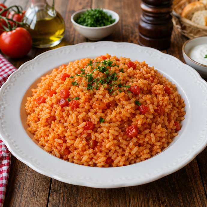 Domatesli pirinç pilavı sever misiniz?