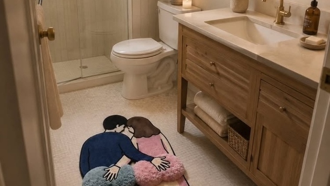Evinizde figürlü banyo paspası kullanırmısınız?