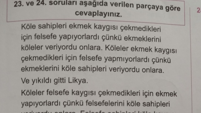Benim mi algılarım kapalı bu yazıdan ne anladınız?