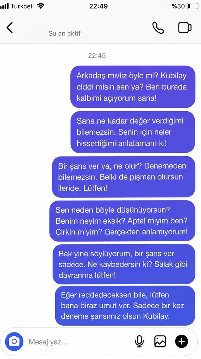 Reddedildim ve son yazılarıma görüldü attı ve engelledi ne yapacağım?