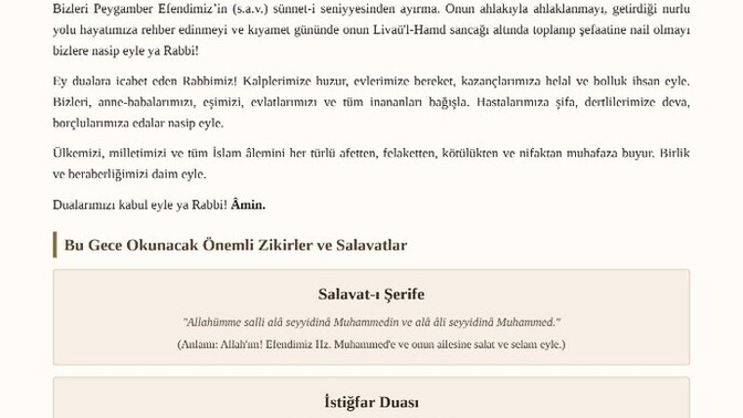 Mevlid kandiliniz mübarek olsun?