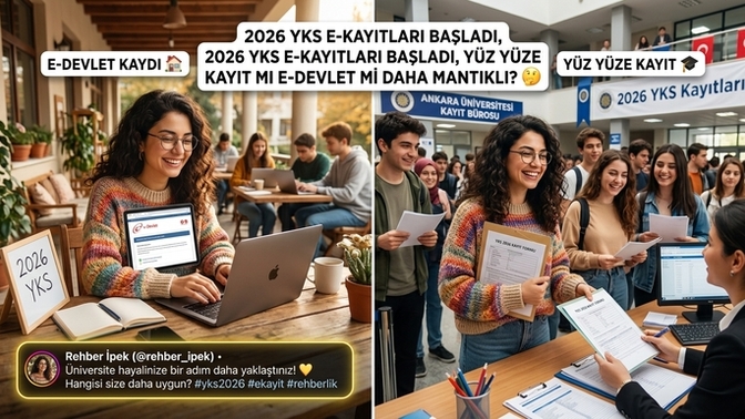 2026 YKS e-kayıtları başladı, yüz yüze kayıt mı e-devlet mi daha mantıklı? 