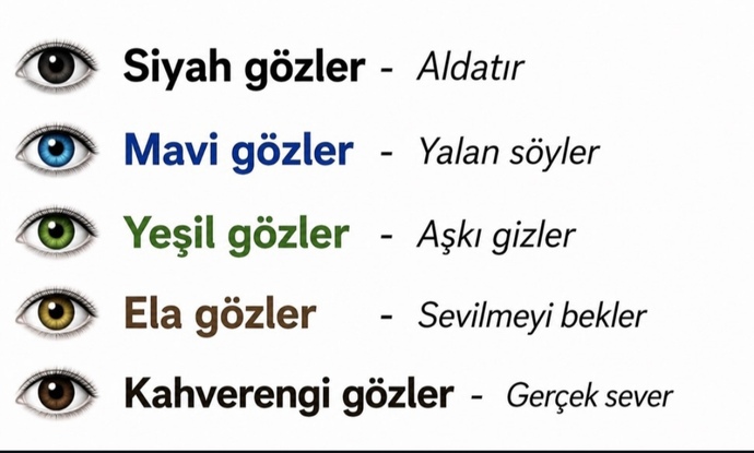 Gözleriniz ne renk, göz rengi karakteri gerçekten belli eder mi?