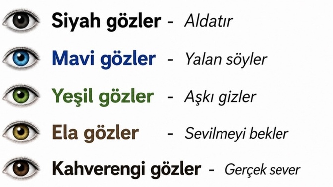 Gözleriniz ne renk, göz rengi karakteri gerçekten belli eder mi?