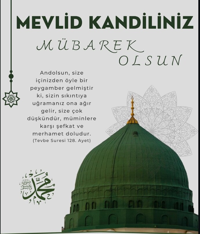 Bugün Mevlid kandili kandiliniz mübarek olsun bugün kimlerin kandilini kutladiniz?