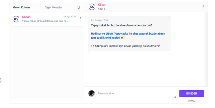Size gelen en son mesaj neydi?