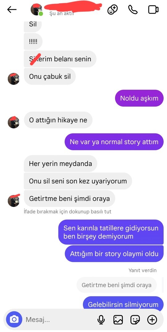 Evli sevgilim utanmadan instagrama attiğim şu storyi kiskaniyor?
