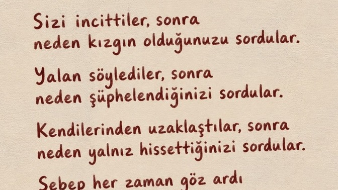 Bizim tepkilerimiz ve hissettiklerimiz karşımızdaki kişinin yaptıklarına bağlı değil midir?
