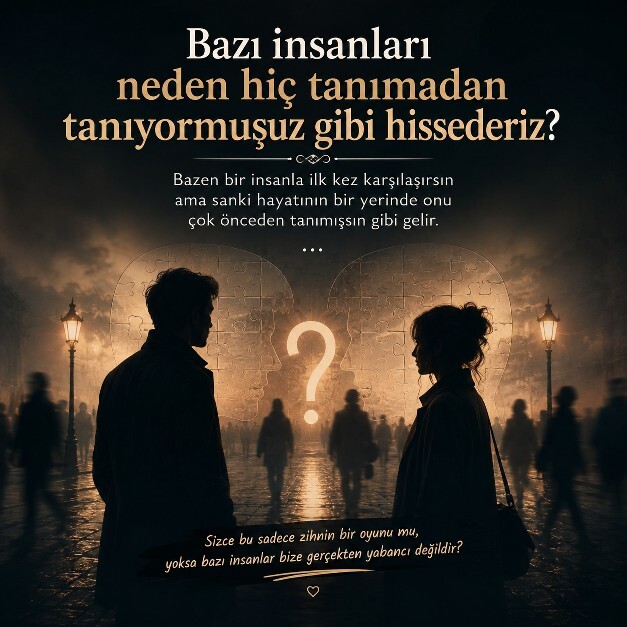 Bazı insanları neden hiç tanımadan tanıyormuşuz gibi hissederiz?