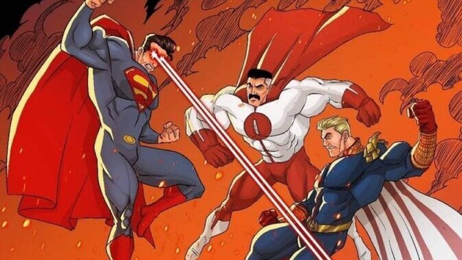 Superman vs Omni Man vs Homelander! Sizce bu üçlü kapışmada kazanan hangisi olur?