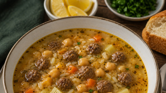 Nohutlu misket köfte çorbası sever misiniz?