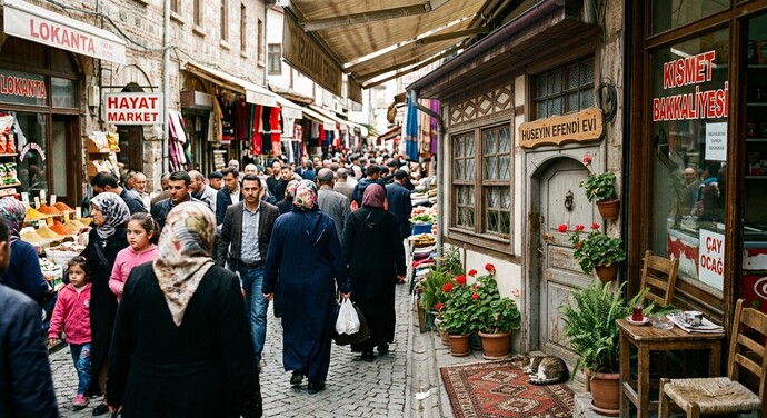 Çarşının ortasında giriş katta olan bir evde yaşayabilir misin?