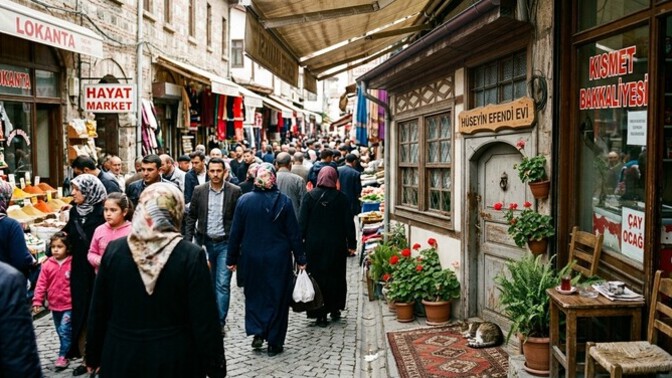 Çarşının ortasında giriş katta olan bir evde yaşayabilir misin?