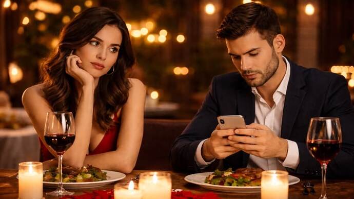 Sevgilinle buluştuğunda telefon elinden düşmezse ne yaparsın?