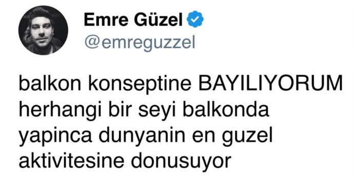 Balkonda vakit geçirmeyi sever misiniz?