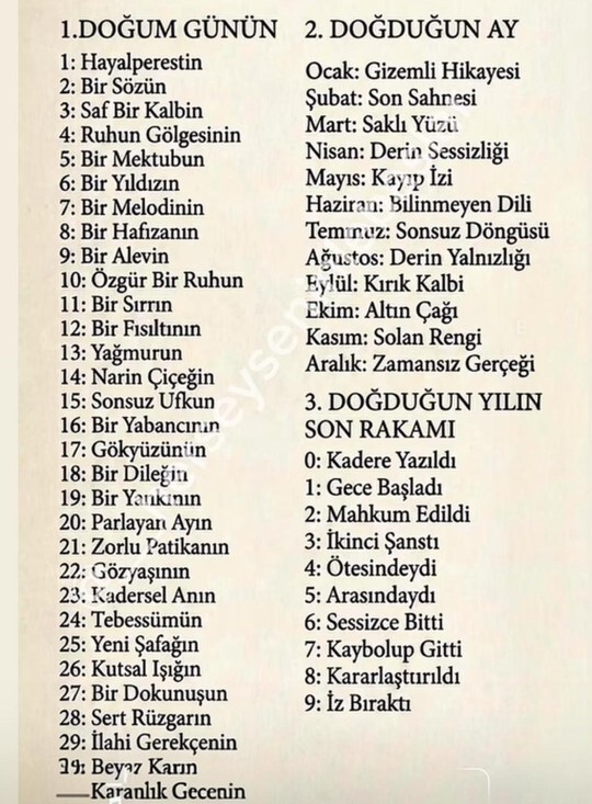 Hayatınız bir drama dizisi olsaydı adı ne olurdu?