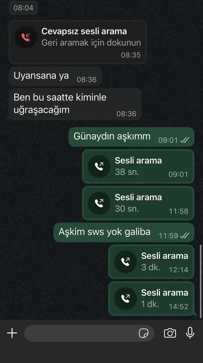Sevgilim çalışıyor diye bu saatte kadar ilgilenmemesi normal mi?