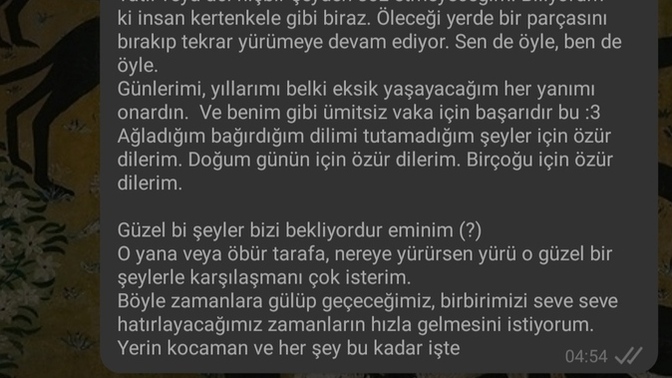 İlişkim sabah bitti?