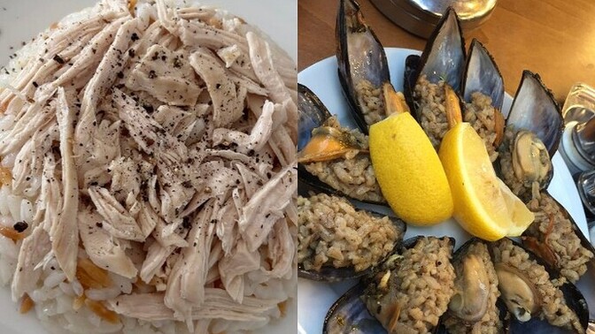 Zor bir seçim: tavuklu pilav mı, midye mi 😅😋?