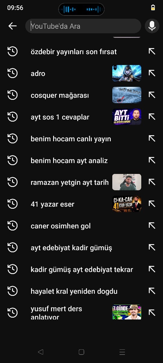 Yutubda ne izliyorsunuz?