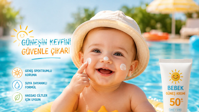 Bebeklere güneş kremi kaç saatte bir yenilenmeli, siz kaç saatte bir sürüyorsunuz?