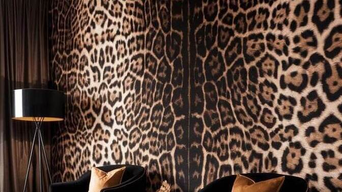 Evinizde leoparlı duvar kağıdı kullanır mısınız?