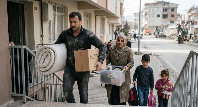 Depremde oturduğun ev yıkılsa kiracını çıkarıp kendi evine taşınır mısın?