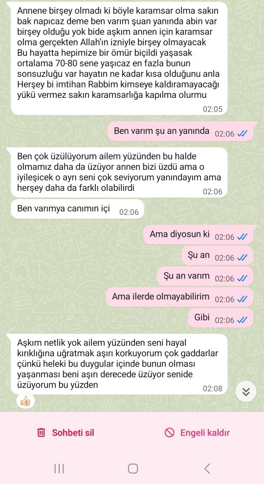 Sevgilimi annemin kanser sürecinde yazdıkları için engellemekle hata mı yaptım?