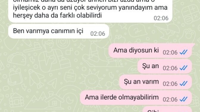 Sevgilimi annemin kanser sürecinde yazdıkları için engellemekle hata mı yaptım?