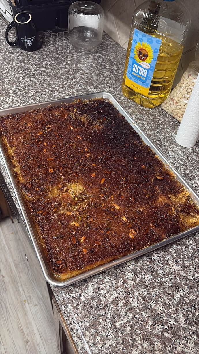 Ilk kez kadayif yaptim sizce kivami, serbeti ve pisirmesi nasil olmus?