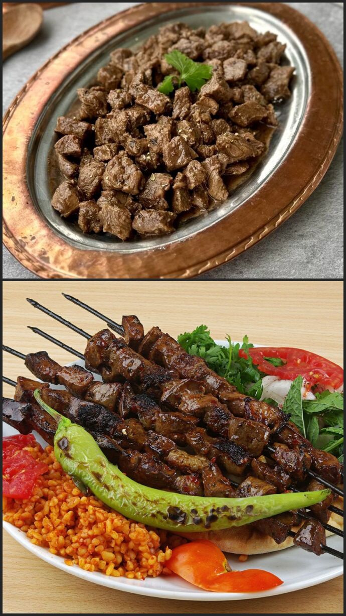 Sabah kahvaltısında şiş ciğer veya et kavurma yer misin?