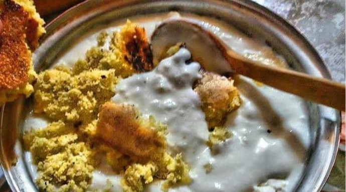 Mısır ekmeği/Yoğurt