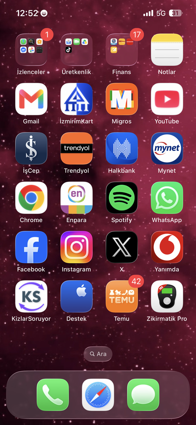 Telefonunuzdaki uygulamaları klasör klasör mü düzenliyorsunuz yoksa komple dağınık mı kullanıyorsunuz?
